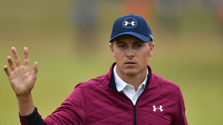 Jordan Spieth holds a two-shot lead