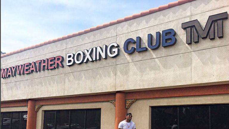 Anthony Joshua has been spending time in Las Vegas and was pictured at Floyd Mayweather's gym (Instageam @Anthony_Joshua)
