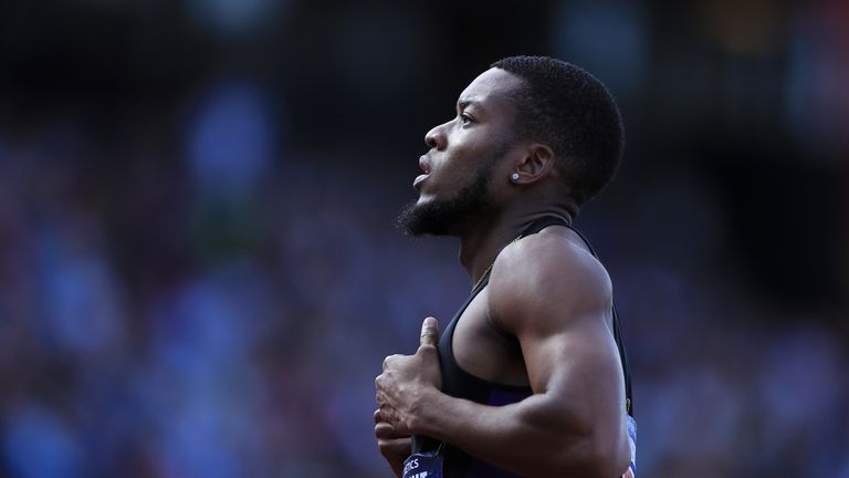 Nethaneel Mitchell-Blake won the men's 200m final 