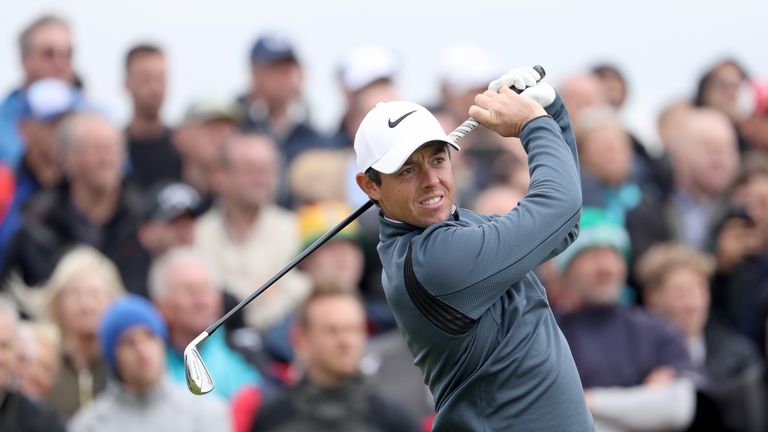 McIlroy looked close to his best over the front nine despite the blustery conditions
