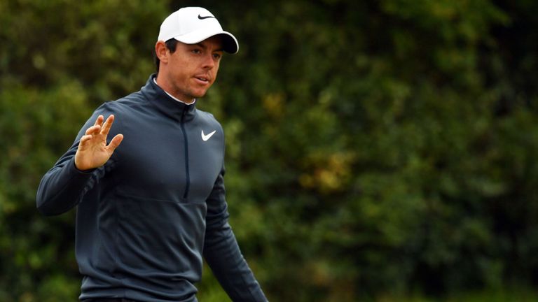 Rory McIlroy made three birdies in the opening six holes of his second round