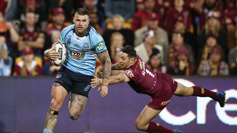 Josh Dugan's try got New South Wales back into the contest