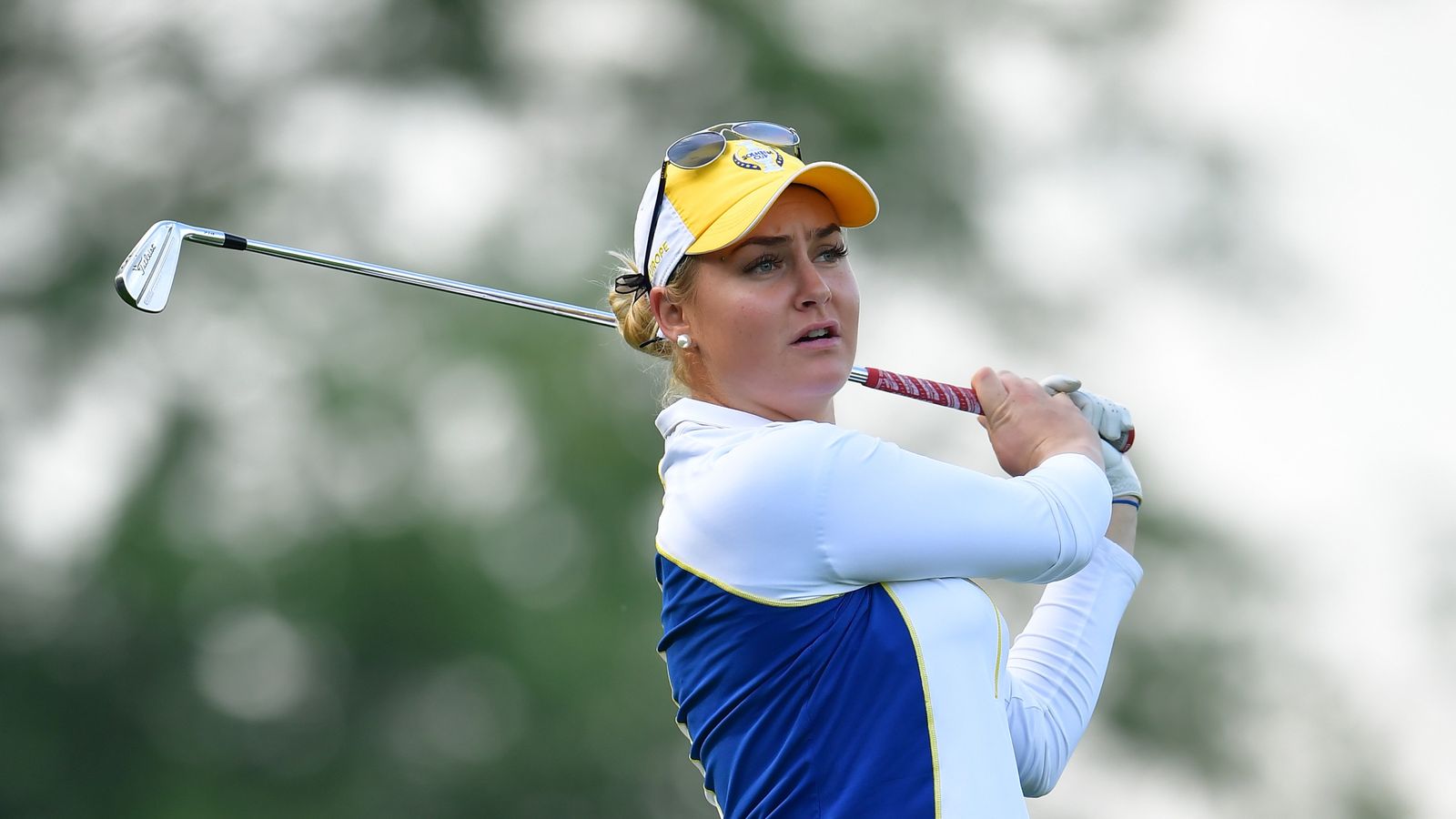 Solheim Cup: Watch as Charley Hull's chip-in birdie sees jubilant Team ...