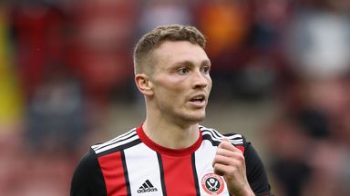 Image of SHEFFIELD, ENGLAND - JULY 25:  Caolan Lavery of Sheffield United looks on during the pre season friendly match between Sheffield United and Stoke City at B