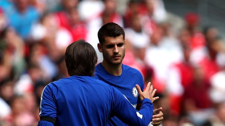 Antonio Conte (left) is one of the reasons Alvaro Morata decided to join Chelsea