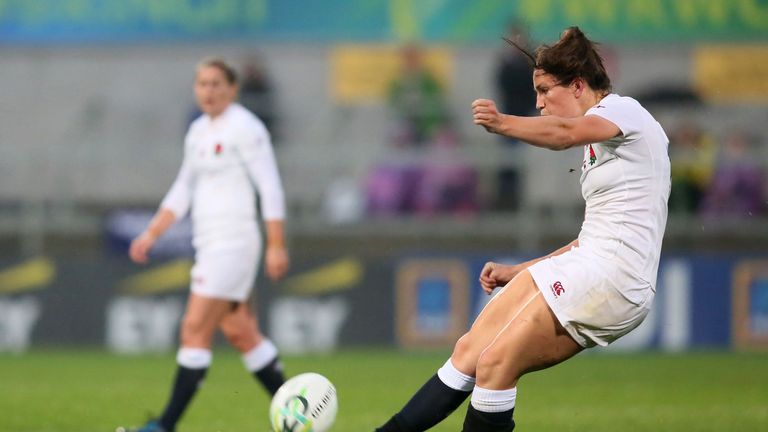 Emily Scarratt kicked two penalties and two conversions in the victory 