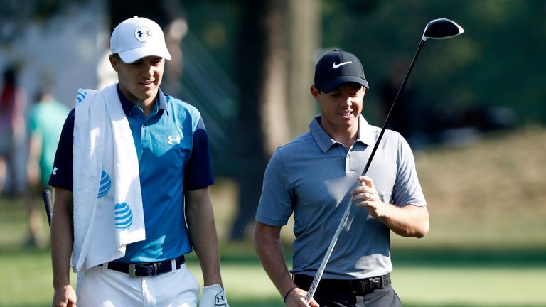 Jordan Spieth and Rory McIlroy both carded 67s