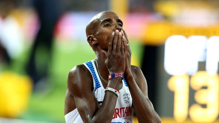 Sir Mo Farah fell just short in his bid for World Championship gold in the 5,000m
