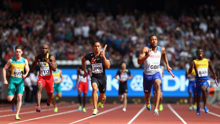 Nethaneel Mitchell-Blake and Great Britain's quartet will be hoping to gatecrash Bolt's Saturday night farewell