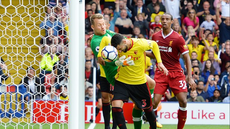 Liverpool have conceded 11 times this season - including three at Watford