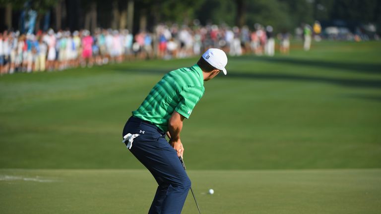 Jordan Spieth admitted he struggled with the pace of the greens