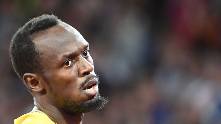 Jamaica's Usain Bolt said he is not used to the 'shaky' blocks at the London event