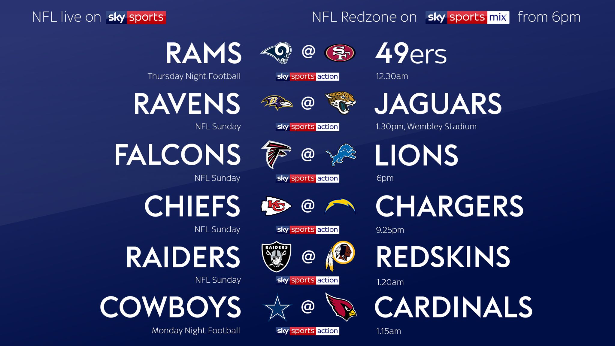 NFL Wild Card weekend: Chargers, Ravens, Eagles and Bears live on Sky  Sports, NFL News