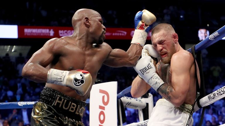 Floyd Mayweather beat McGregor then retired with a 50-0 record