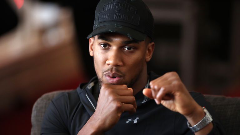 Anthony Joshua has been inspired by Mike Tyson as he trains for world title fight