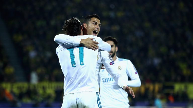 Cristiano Ronaldo scored twice for Real Madrid