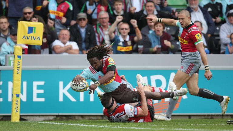  Marland Yarde scores for Quins