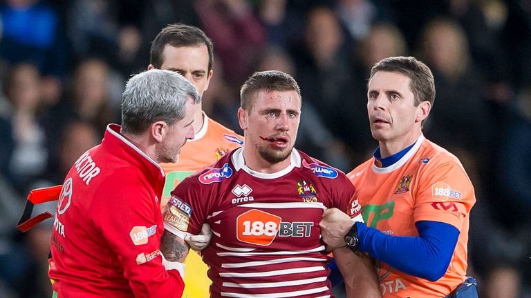 McIlorum was knocked unconscious by the incident and played no further part 
