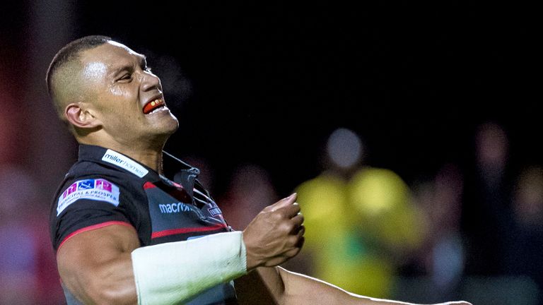 Edinburgh's Robbie Fruean scored on his debut for the club 