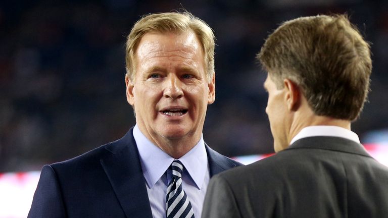 Roger Goodell was proud of the NFL's reaction to Donald Trump's comments on Sunday