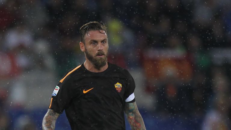 Daniele de Rossi says he feels the pressure of being a symbol of Roma