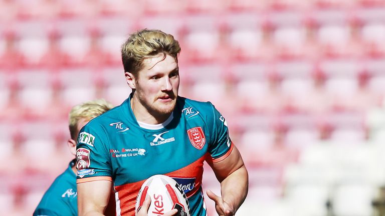 Ryan Shaw  scored a brace for Hull KR 