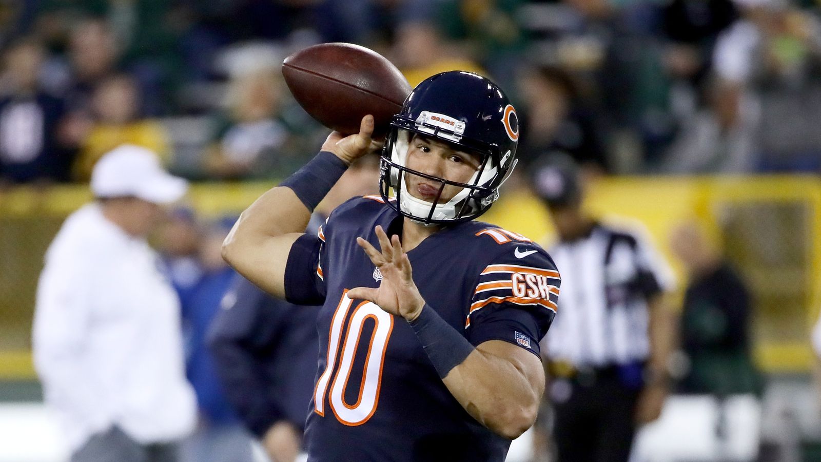 Bears name Mitchell Trubisky starting QB vs. Packers