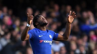 Michy Batshuayi was in Checktrade action for Chelsea on Wednesday