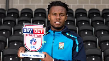 Image of Shaquile Coulthirst has won Sky Bet League Two Player of the Month