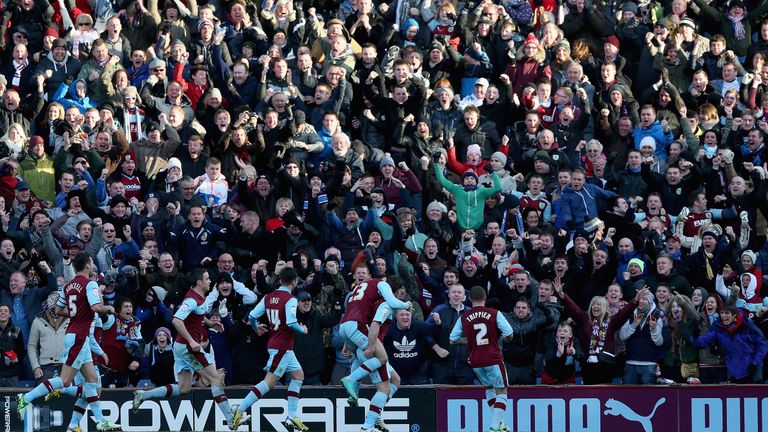 Sam Vokes celebrates scoring against Blackburn in December 2012