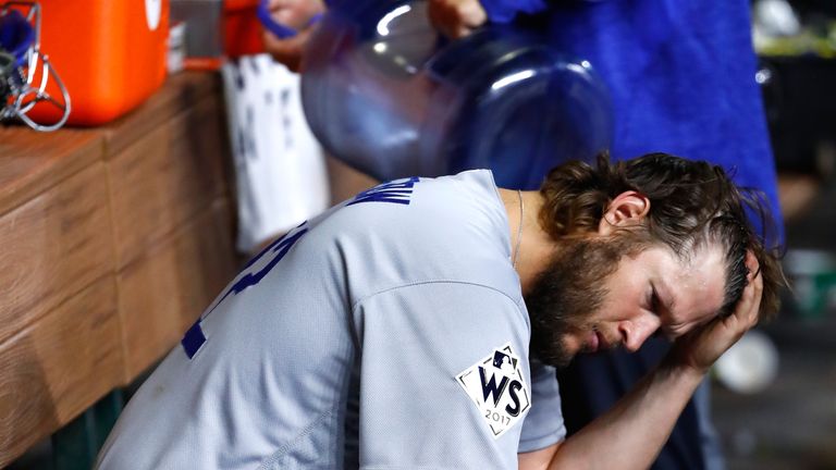 Dodgers starter, and three-time Cy Young Award winner, Clayton Kershaw had a night to forget