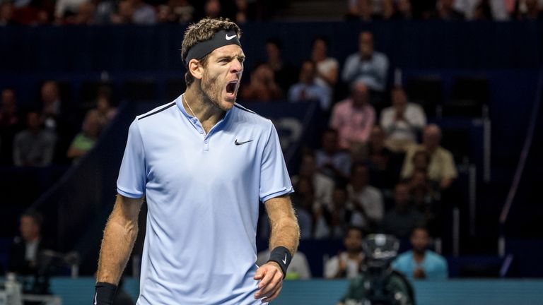 Argentina's Juan Martin Del Potro is in the hunt for a third Basel title
