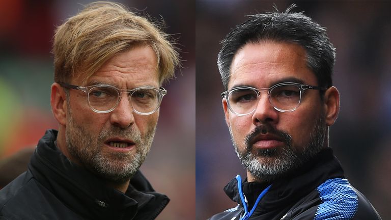 Liverpool boss Jurgen Klopp (left) and his Huddersfield counterpart David Wagner go head to head at Anfield this weekend