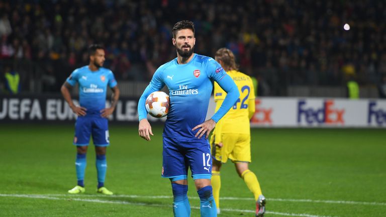 Olivier Giroud almost left Arsenal for Everton over the summer, the player has revealed