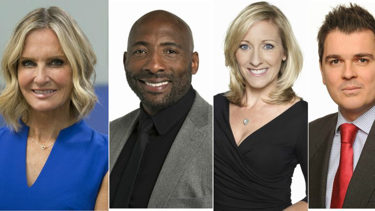 Jacquie Beltrao, Johnny Nelson, Vicky Gomersall and Geraint Hughes are Sky Scholar mentors
