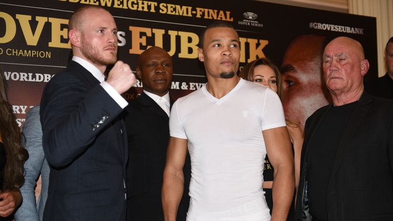 Groves (L) and Eubank Jr via World Boxing Super Series
