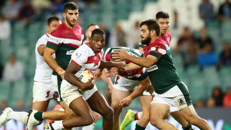 Jermaine McGillvary helped England overcome Lebanon in the World Cup on Saturday
