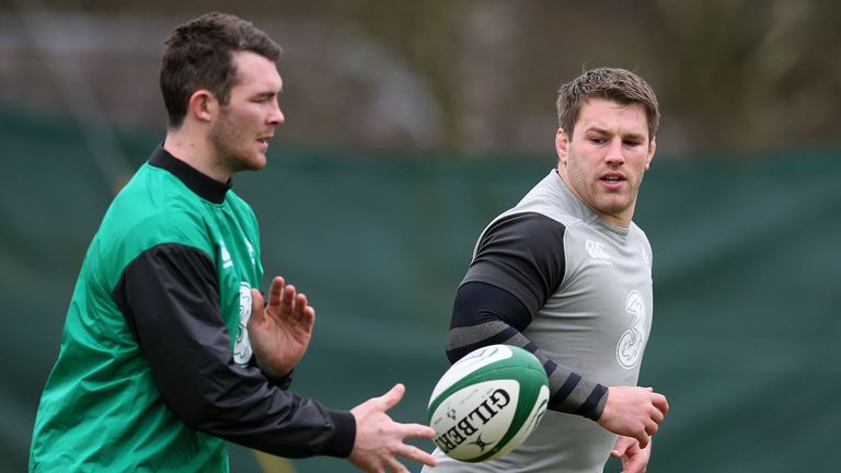 Ireland's Sean O'Brien (right) and Peter O'Mahony were injured for Ireland's 2015 quarter-final loss to Argentina