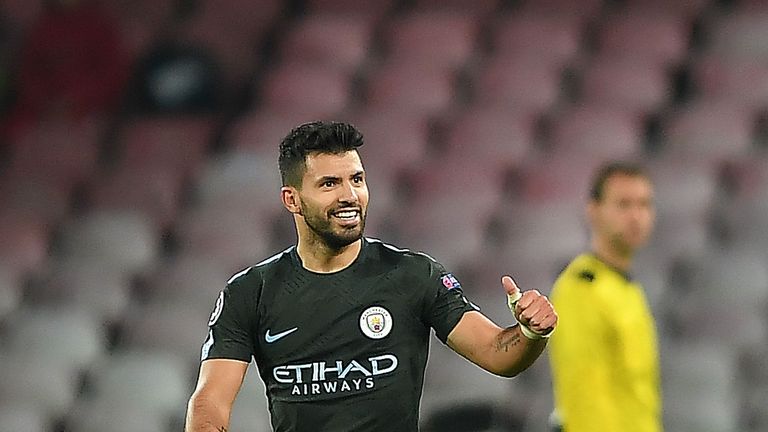 Real Madrid are pondering a swoop for Man City forward Sergio Aguero