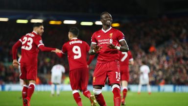 Sadio Mane was on target for Liverpool as they booked their place in the last 16