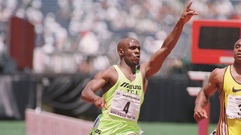 Dennis Mitchell is a two-time sprint relay world champion