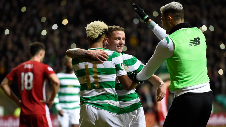 Jonny Hayes doubles the Hoops' lead at Parkhead