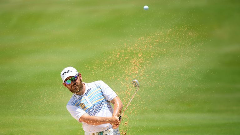 Louis Oosthuizen made a late charge up the Mauritius Open leaderboard