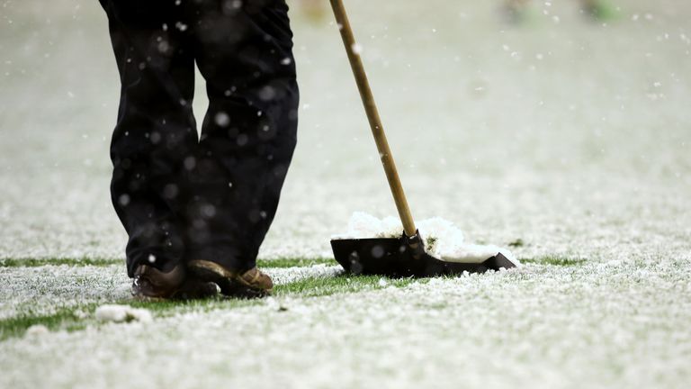 Storm Caroline has put the weekend fixtures in doubt