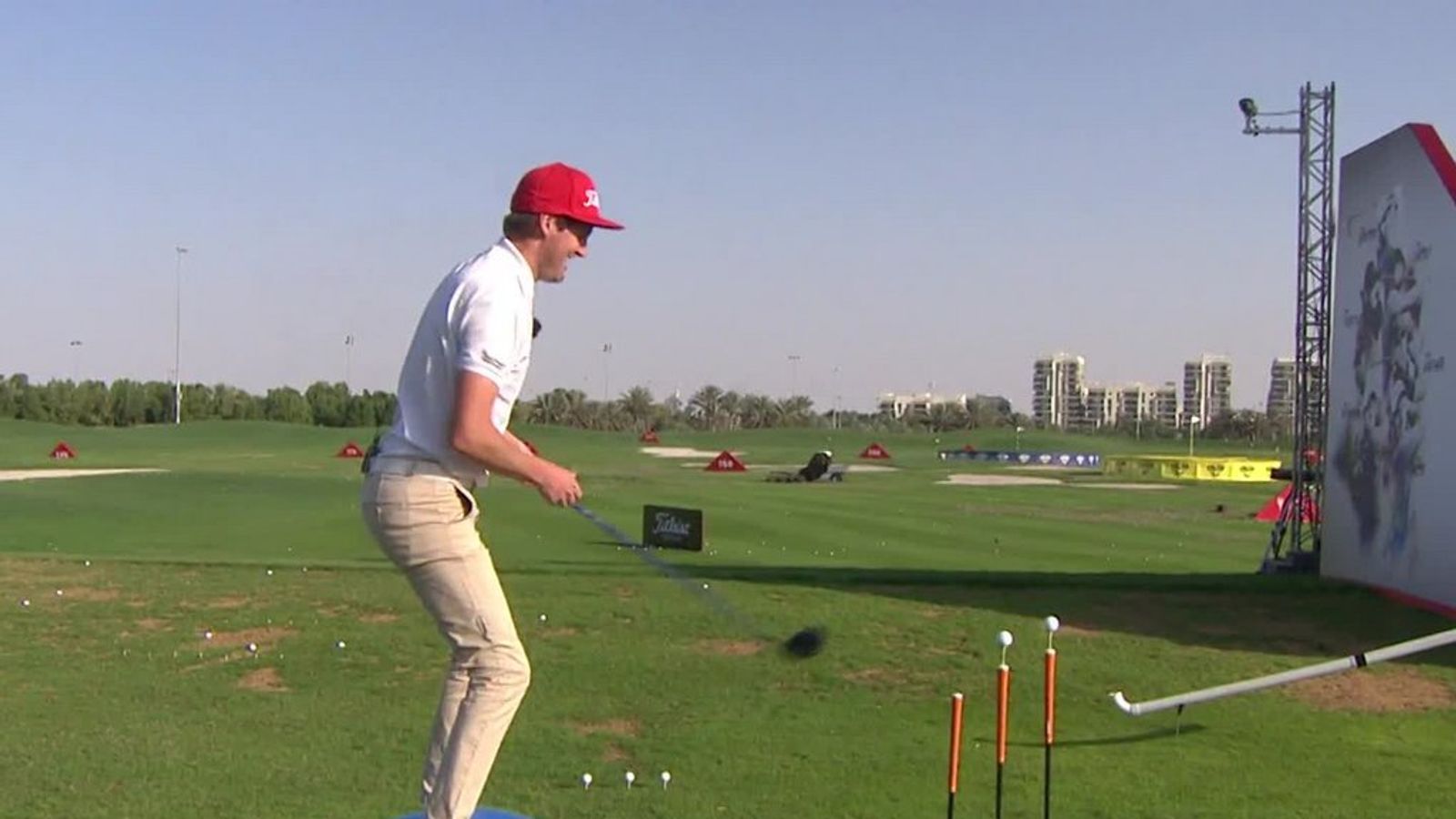 Trickshot artists Geoff Swain and Kevin Carpenter show off bizarre