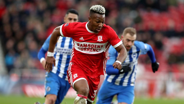 Adama Traore was close for Middlesbrough before Glenn Murray's late winner