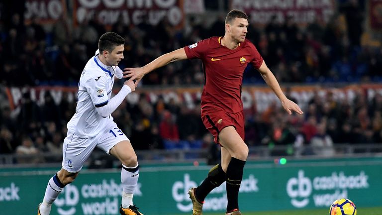 Dzeko insisted he was happy to remain at Roma and described Rome as "home"