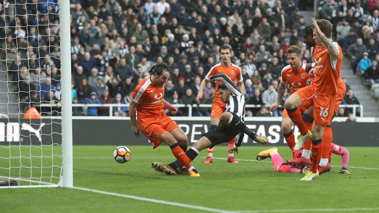 Ayoze Perez struck twice as Newcastle eased past Luton