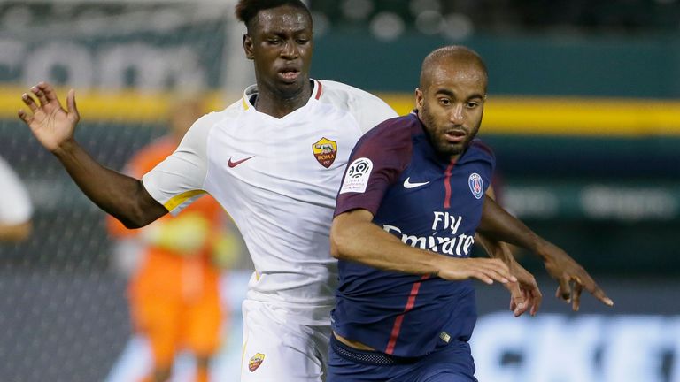 Lucas Moura has not started a league game for PSG this season