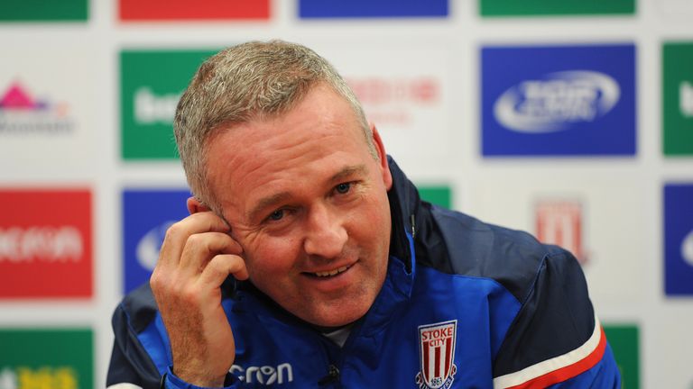 Paul Lambert takes charge of his first game as Stoke manager on Saturday